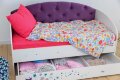 Детская кровать Звездочка, фиолет (без бортика) 
