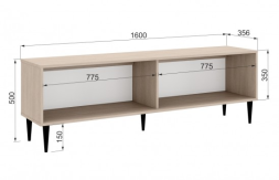 Тумба ТВ с дверками Муза