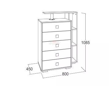 Комод Ольга-17