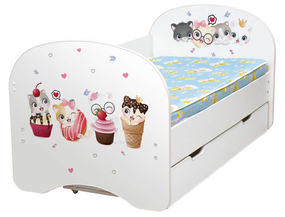 Детская кровать Кошки-Сластены 