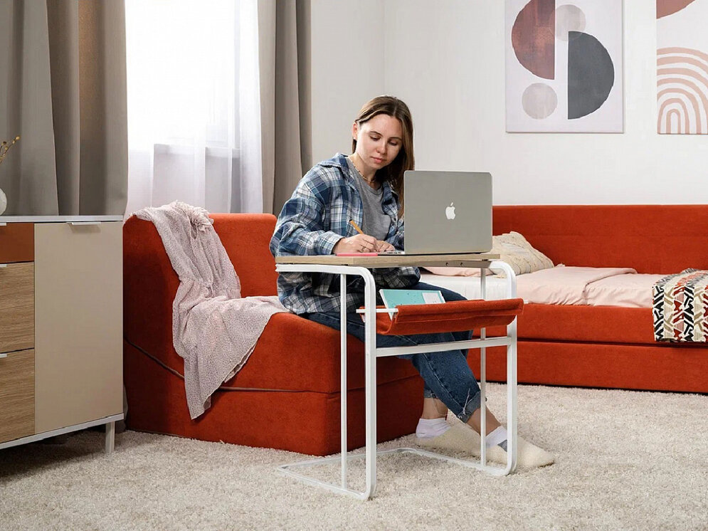 Стол журнальный 12.122 Марвэл, белый 