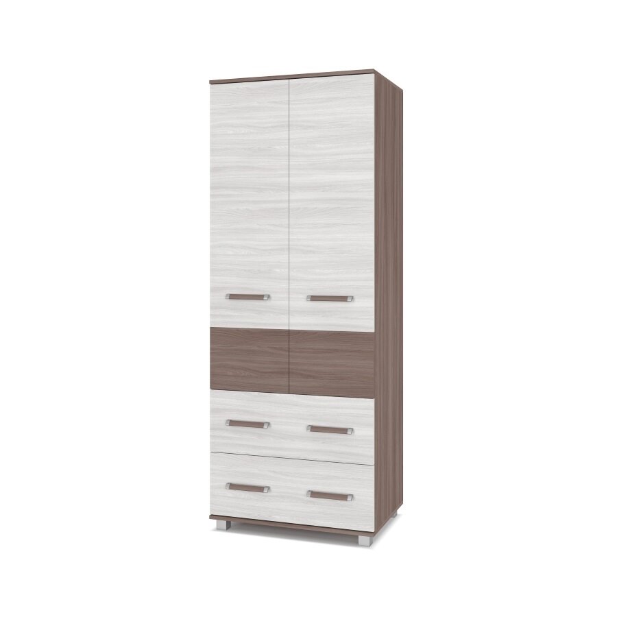 Шкаф двустворчатый с ящиками В23 Виора, Ясень Шимо 