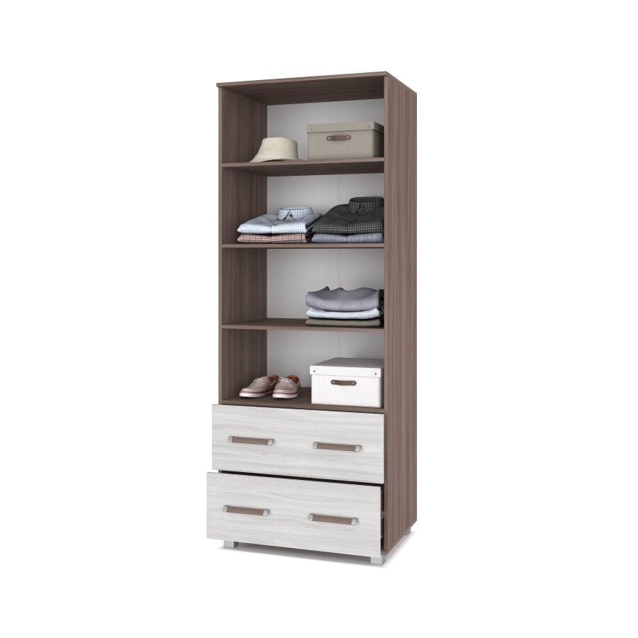 Шкаф двустворчатый с ящиками В23 Виора, Ясень Шимо 