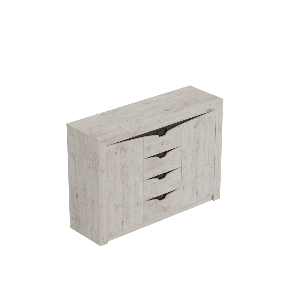 Комод с дверцами Соренто, Дуб стирлинг 