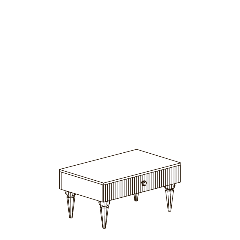 Стол журнальный №960 Нельсон, Серый камень 