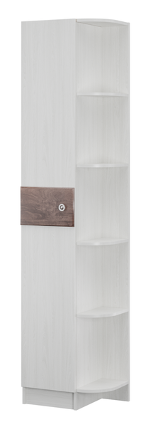 Шкаф торцевой Мадлен (ясень анкор светлый - дуб бомонд какао) 