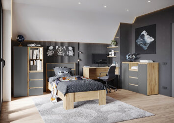 Модульная детская Хелен, Графит (Комплект 1)