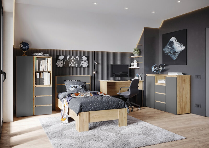 Модульная детская Хелен, Графит (Комплект 1) 