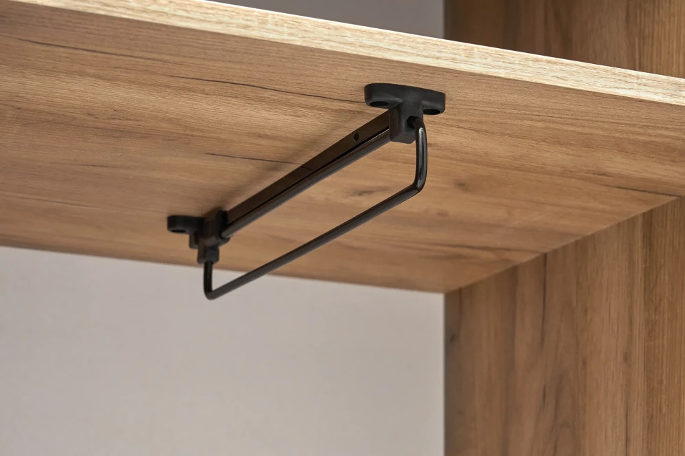 Пенал Роджина дуб крафт / графит (прихожая)  