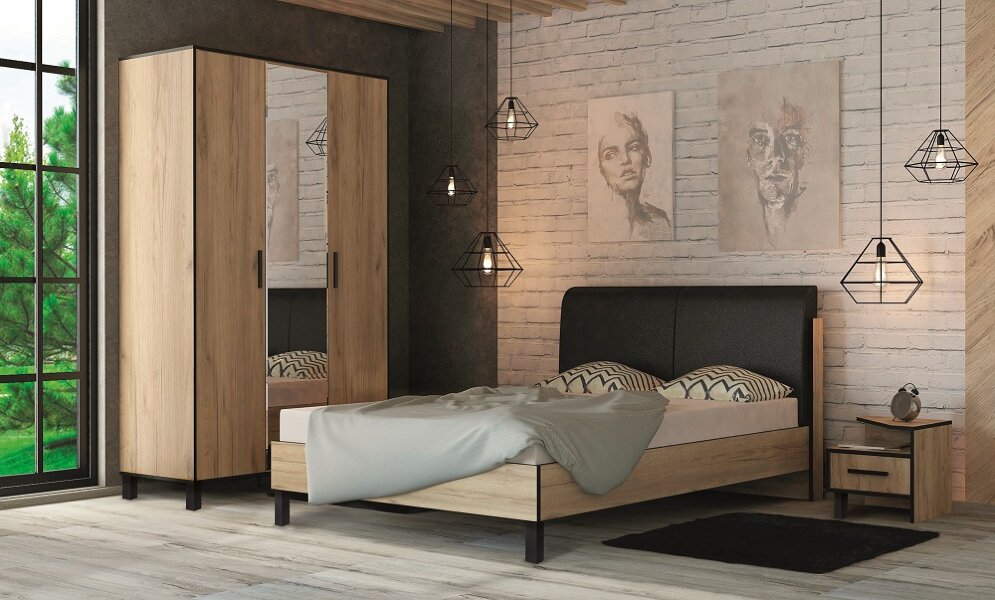 Шкаф 3х дверный Лофт   