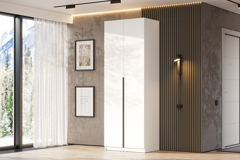 Шкаф &amp;quot;ШК 5&amp;quot; (800) Белый текстурный 