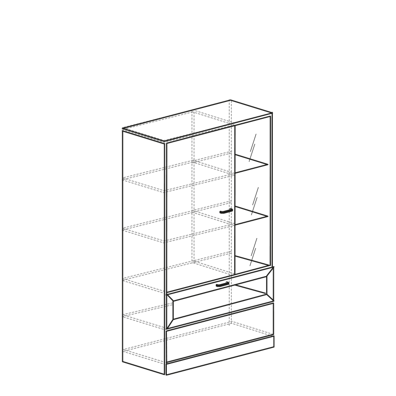 Шкаф для посуды Урбан 923 