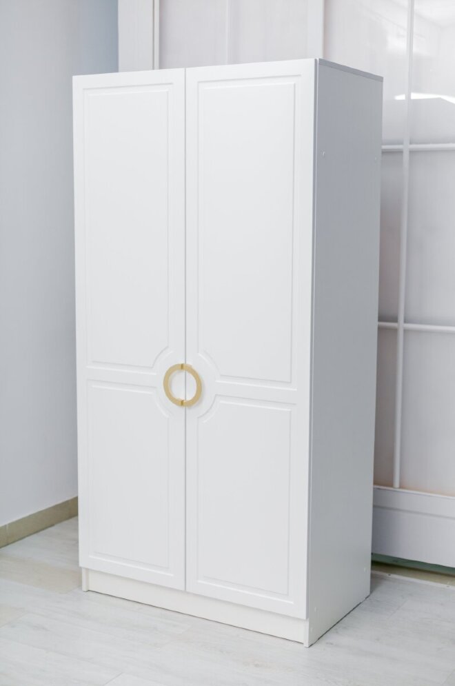 Шкаф 2-х дверный Милан, золото 