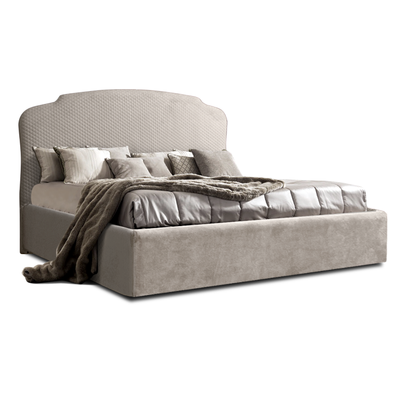 Кровать Rimini Светло-серый 