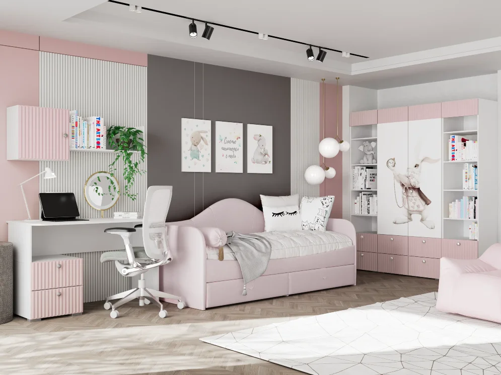 Шкаф комбинированный (с 2 дверьми и карнизом) Алиса ПМ-332.22 исп.2 