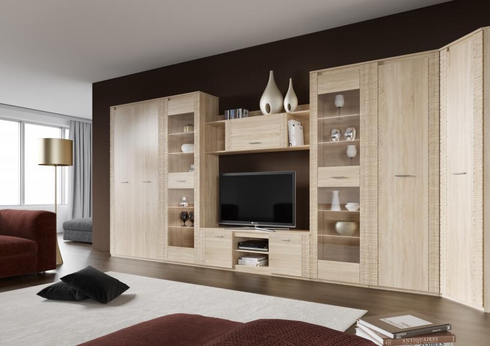 Шкаф двухдверный Элана, сонома 