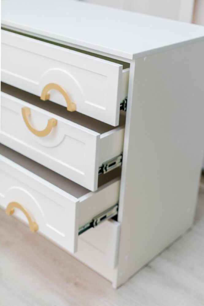 Комод 4 ящика Милан, золото 