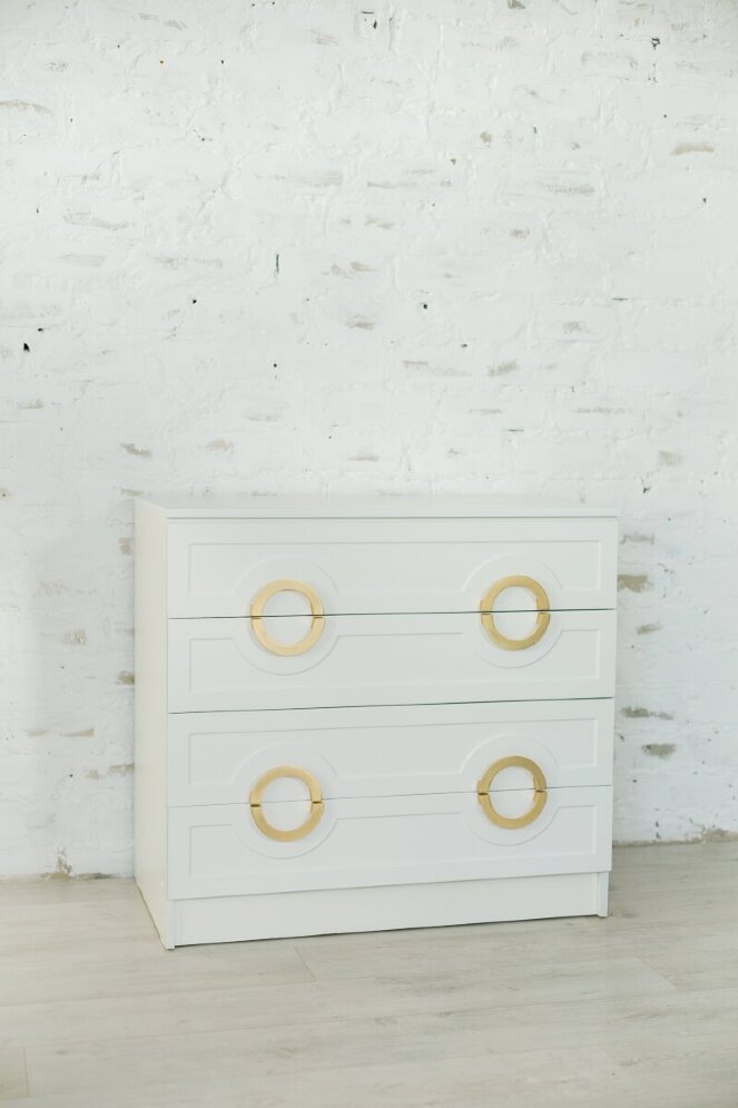 Комод 4 ящика Милан, золото 