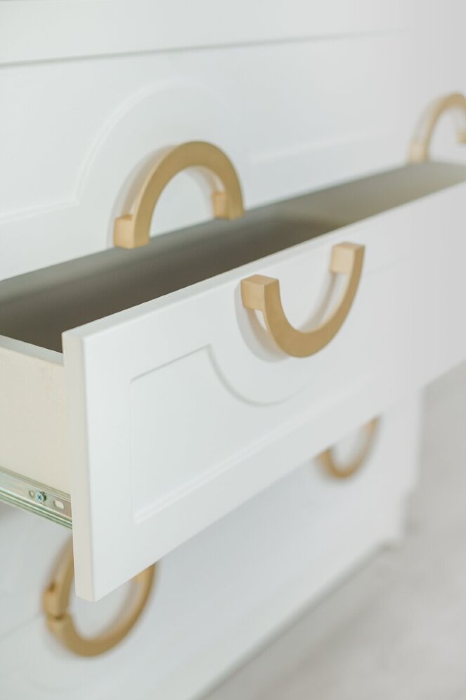 Комод 4 ящика Милан, золото 