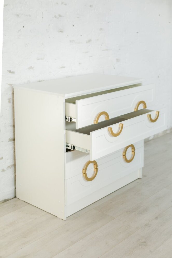 Комод 4 ящика Милан, золото 