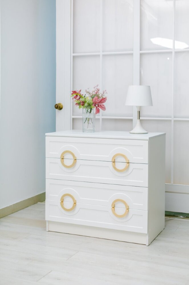 Комод 4 ящика Милан, золото 