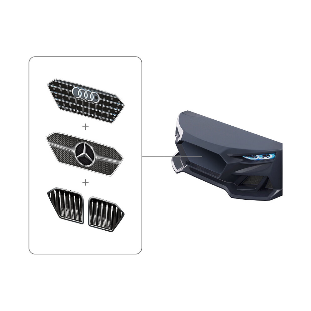 Кровать-машинка с подъемным механизмом и матрасом Dynamic-М Черный 