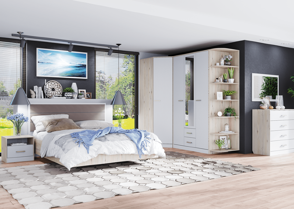 Стеллаж угловой Милана 