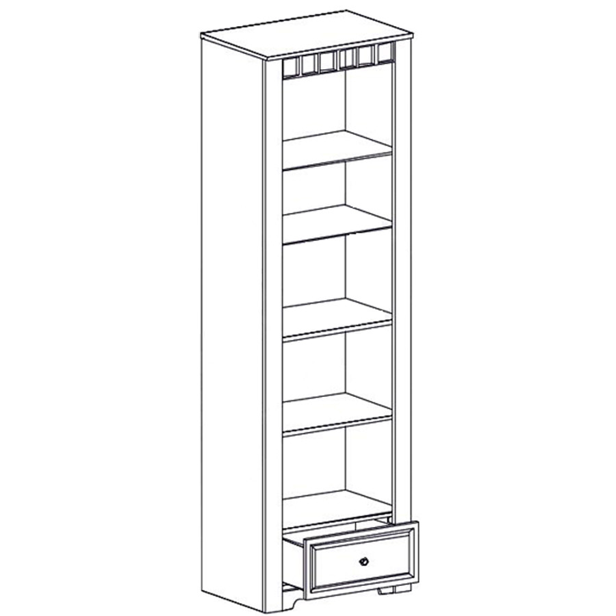 Шкаф-витрина Прованс 