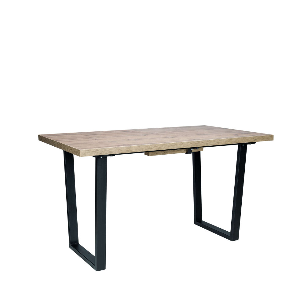 Стол раздвижной Leset Ларс 2Р Дуб / Металл черный 