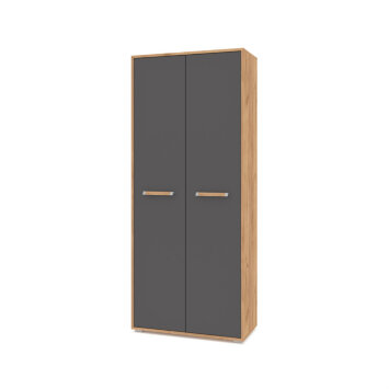 Шкаф двустворчатый Флорида, Графит/Дуб золотой