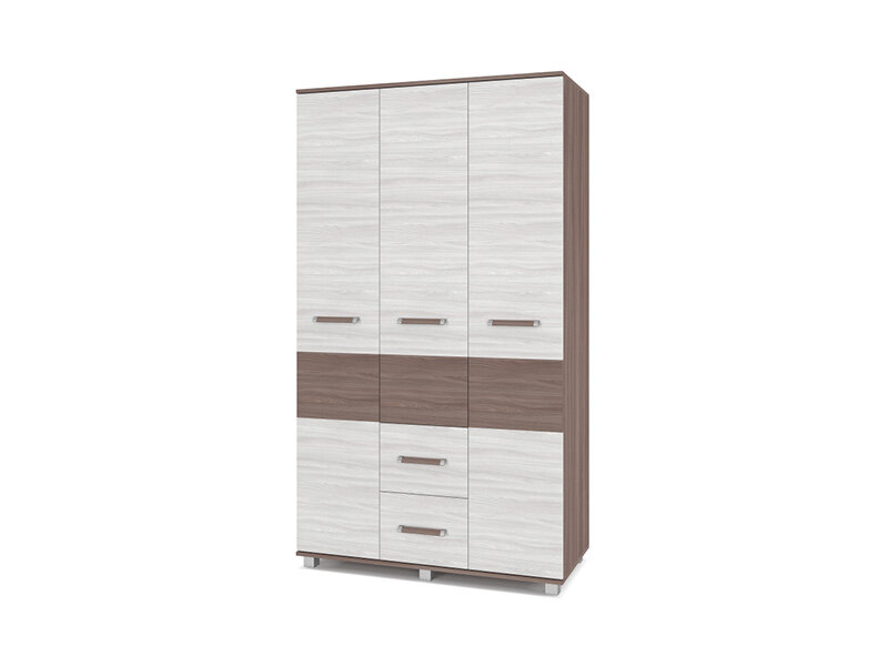 Шкаф трехстворчатый с ящиками В34 Виора, Ясень Шимо 