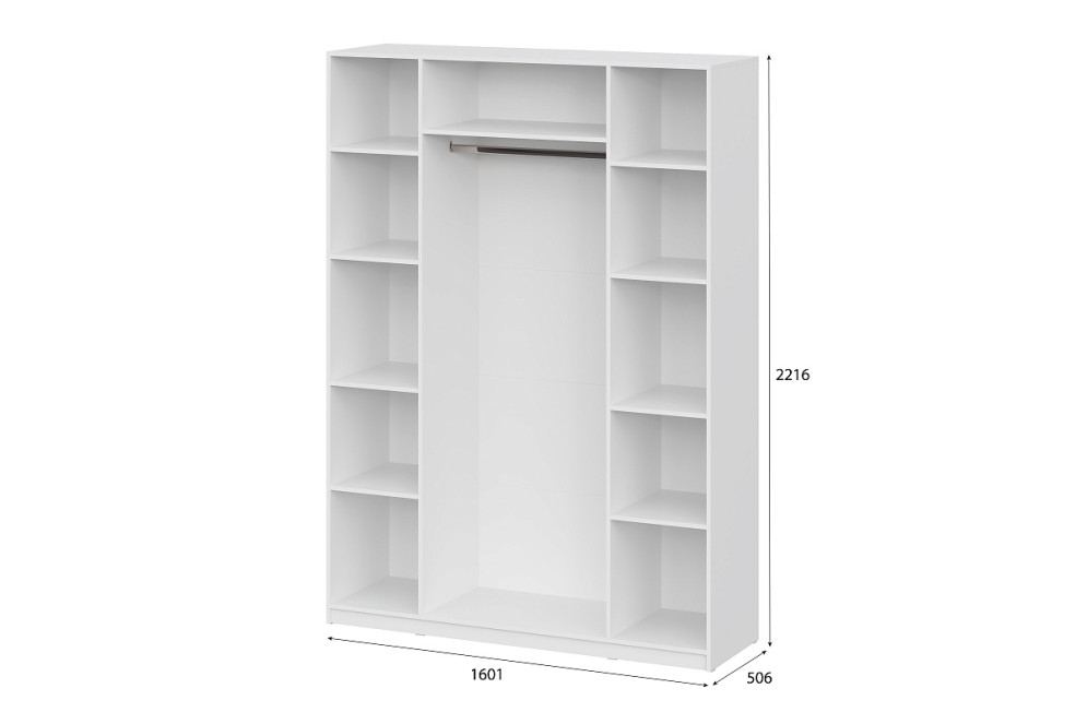 Шкаф &amp;quot;ШК 5&amp;quot; (1600) Белый текстурный 