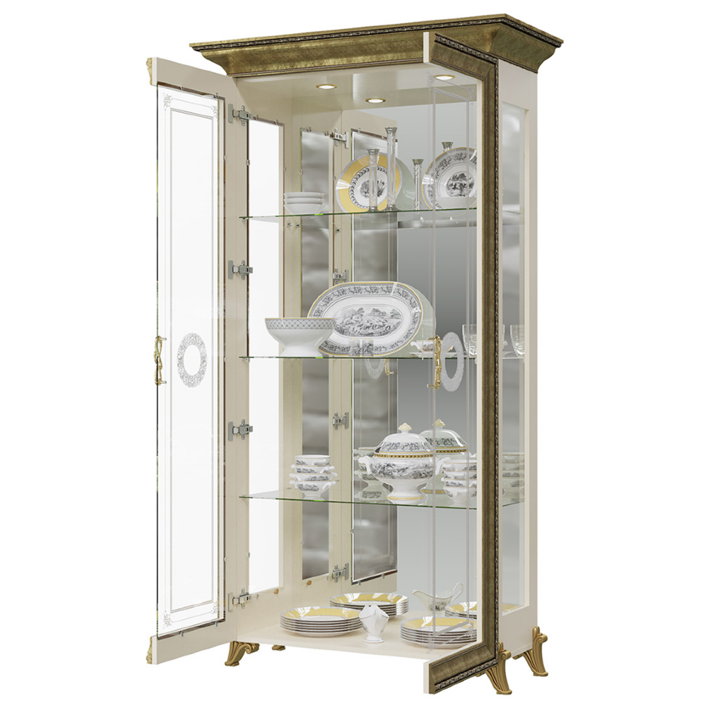 Шкаф 2-х дверный Версаль, Слоновая кость 