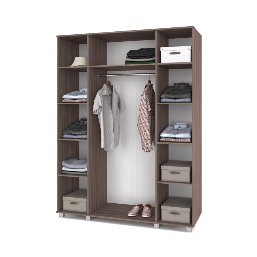 Шкаф четырехстворчатый В40 Виора, Ясень Шимо 