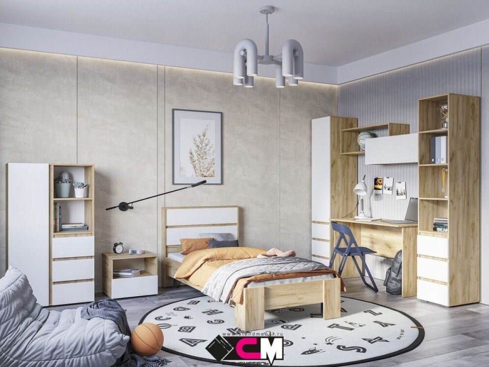 Пенал закрытый Хелен ПН 03, крафт золотой - белый шагрень 