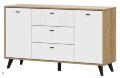 Комод двухстворчатый 3 ящика Милан 
