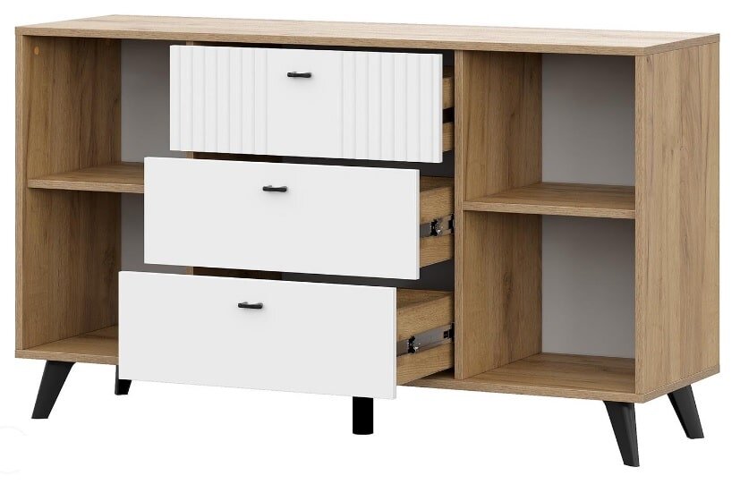 Комод двухстворчатый 3 ящика Милан 