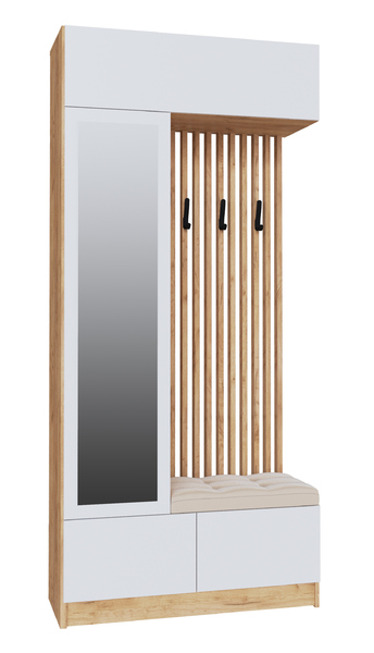 Центральная секция Руэлла, Крафт золотой/Белый 