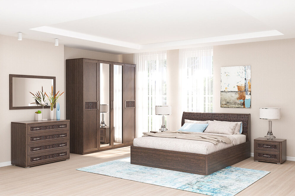 Комод 4 ящика КЭТ-4, венге 