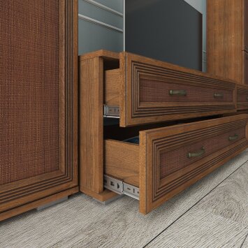 Модульная прихожая Ливорно, орех донской 2