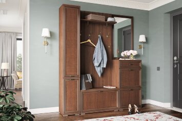 Модульная прихожая Ливорно, орех донской 2