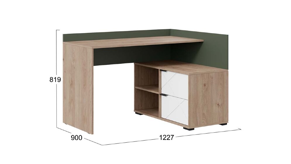  Стол письменный угловой Лео   