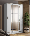 Шкаф-купе 1400 Стиль-2, Белый 