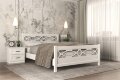 Кровать из массива Лоренса, белый античный  
