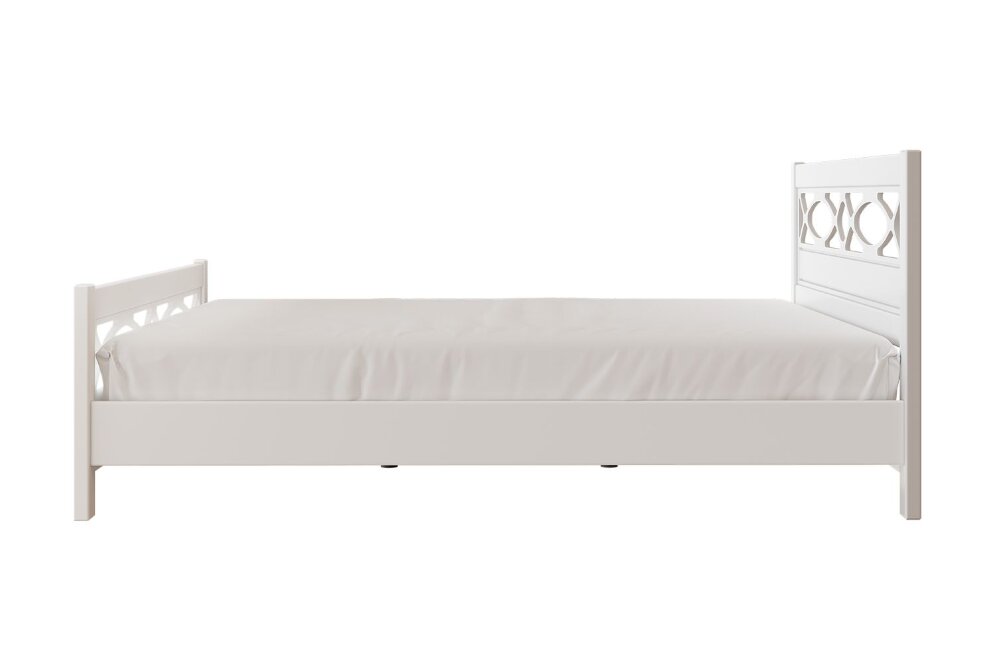 Кровать из массива Лоренса, белый античный  