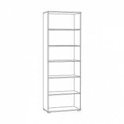 Шкаф-витрина Остин, Графит