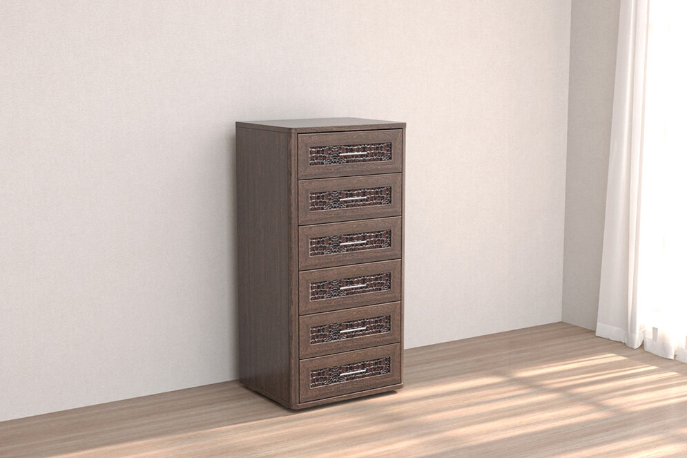 Комод 6 ящиков КЭТ-4, венге 