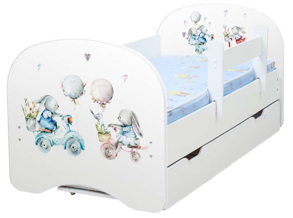 Детская кровать Милые зайки 