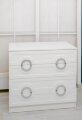 Комод 4 ящика Милан, серебро 