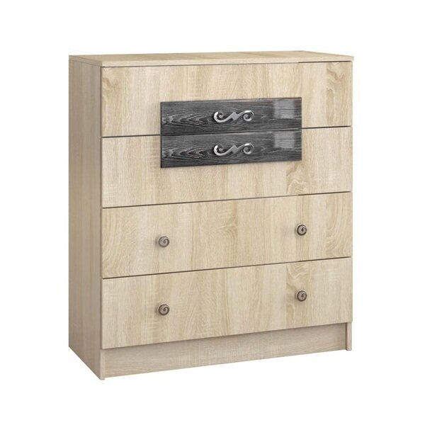 Комод Мадлен ( дуб сонома/дуб шале серебро) 